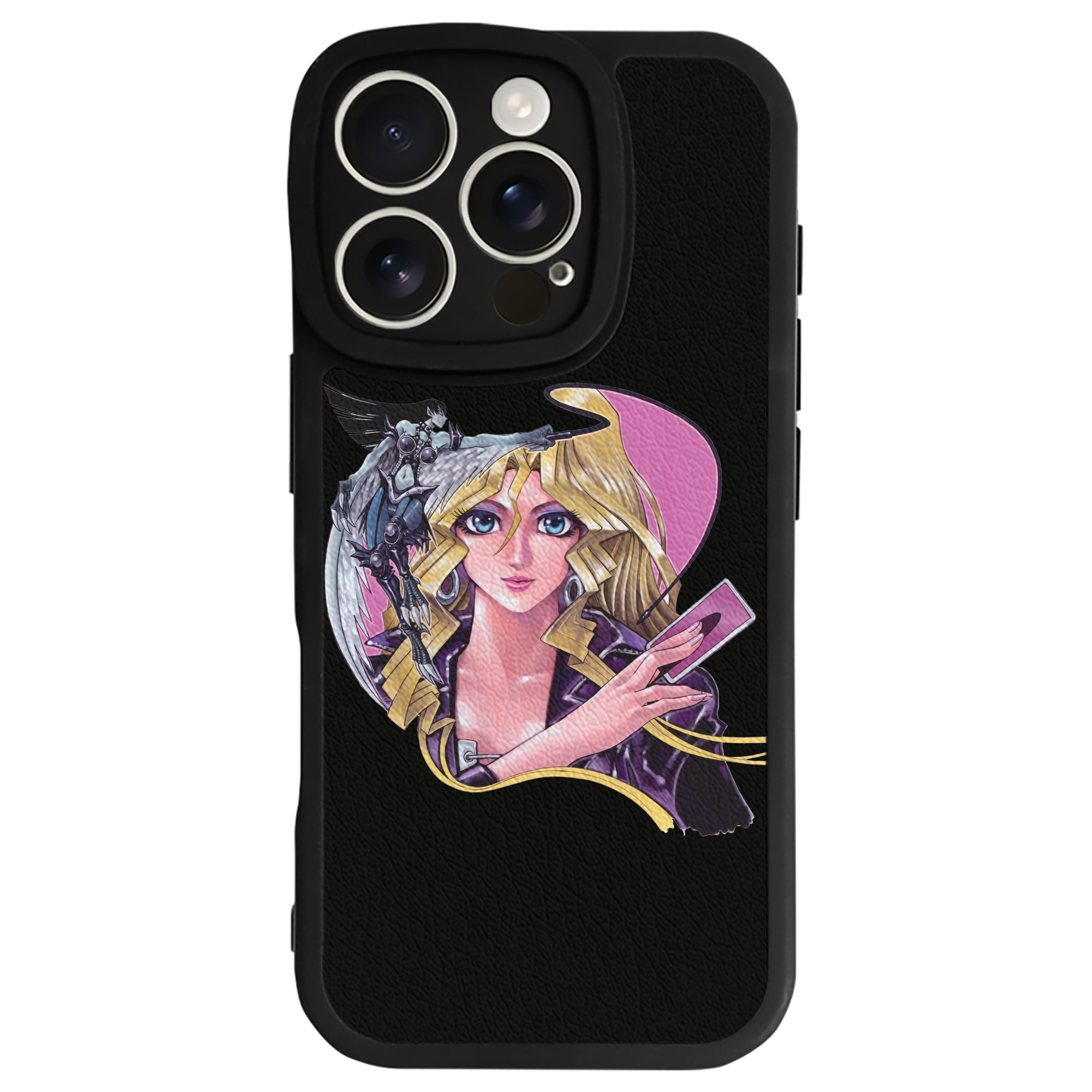 （画像用） 遊☆戯☆王 Yu-Gi-Oh! 【iPhone 16シリーズ対応】シリコンスマホケース（レザー調） 材質：シリコン